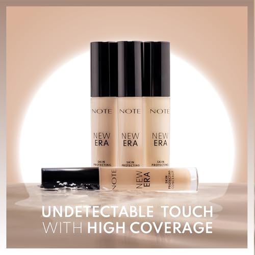 NOTE New Era Skin Protecting Concealer - High Coverage Natural Finish Make Up - Under Eye Concealer Face Makeup and Skincare - 30-0.19 oz