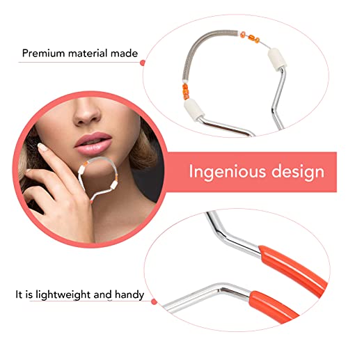 Threading Hair Removal, 3PCS Hair Removal Spring, Face Threading Tool for Face Lip Hair Removal