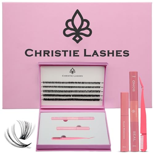 200 Individual Lash Clusters 30D 40D DIY Eyelash Extension Clusters Long-Lasting & Durable Lashes Natural Look for Home Use with applicator, BOND, SEAL AND REMOVER