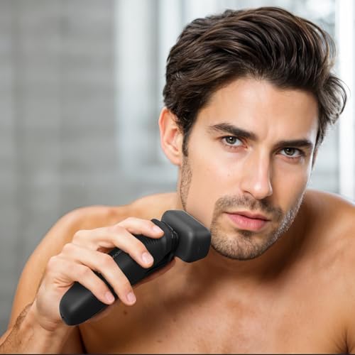 HUMMINGBIRD MK7 Premium Face Shaver, Four Blade Foil Shaver, Electric Razor for Men, Cordless USB-C Rechargeable Waterproof Foil Face Shaver with Two Additional Magnetic Replacement Blades