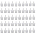 50Pcs Eyelash Glue Bottle Replacement Nozzle Caps Lash Glue Bottle Replacement Plug Mouth Tips for Home or Beauty Salon Eyelash Extension Tool