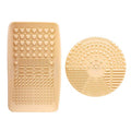 Nanshy Silicone Makeup Brush Cleaner Pad & Makeup Brush Cleaning Palette Glove, Set of 2 Tools for Quick Clean or Deep Cleansing