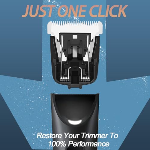 2 Pack Replacement Blade Head for Manscapes Lawns Mowers Series 2.0 3.0 4.0, Hygienic Snap-In Groin Hair Trimmer Blades with Skin Protect Tech