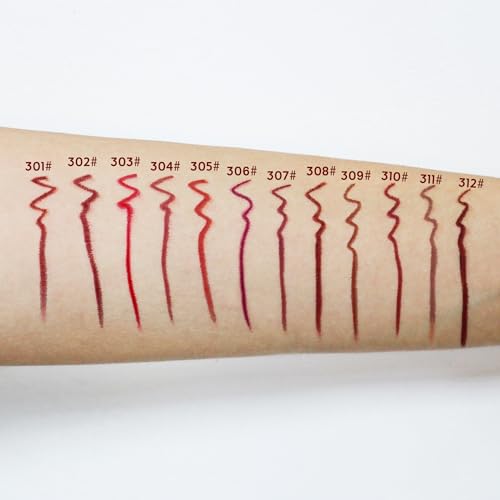 12 Colors Matte Lip Liner Set Long Lasting Waterproof Lip Liner Pencil Matte Velvet Lipstick Set Natural Soft High Pigmented Lip Makeup