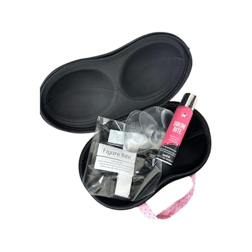 Bikini Competition Essentials Kit ? Travel Case, Gel Pads, Bikini Bite & Figure Tape for Stage Day Confidence.