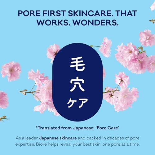 Biore Nose+Face Blackhead Remover Pore Strips, 12 Nose + 12 Face Strips for Chin or Forehead, Deep Cleansing with Instant Blackhead Removal and Pore Unclogging, Non-Comedogenic Use, 24 Ct Value Size