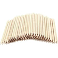 Onwon 1000 Pieces Orange Wood Sticks - Double Sided Nail Art Multi-Functional Cuticle Pusher Remover, Clean Nail Polish - 110mm Pointed End & Flat End Manicure Pedicure Tool