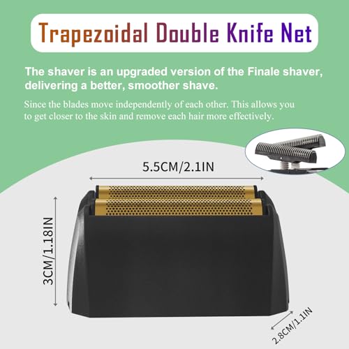 Shaver Replacement Super Close Gold Foil & Cutter Bar Assembly Compatible with Wahl 5 Star Series Vanish Shaver£¨8173-700£© (1 Pack)