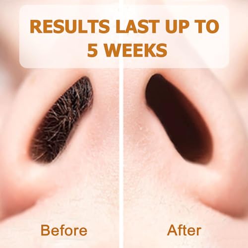 120g Long-Lasting Nose Hair Waxing Kit with 48 Applicators | Painless and Easy Mustache Guard | CoFashion Nose Hair Remover for Men and Women