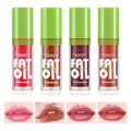 Boobeen 4PCS Lip Gloss Set, Moisturizing Hydrating Lip Oil Tinted Set, Lightweight Non-Sticky Lip Gloss Creates Glossy Lips, High Shine Lip Plumping Lipstick for Women and Girls