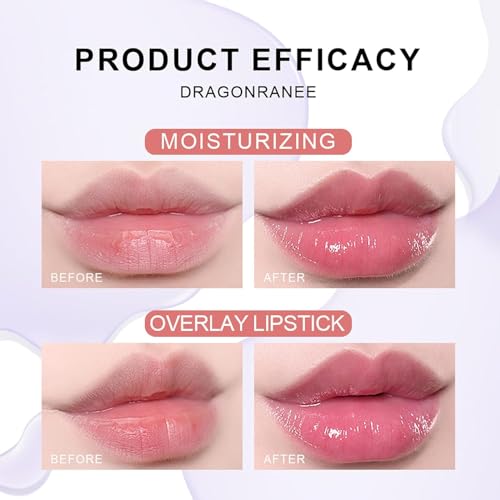 Dulele 6PCS Roll On Lip Gloss Set, Fruity Flavors Rolling Ball Lip Oil, No-Sticky Gloss Lip Balm Lip Care for Dry and Chapped Lips