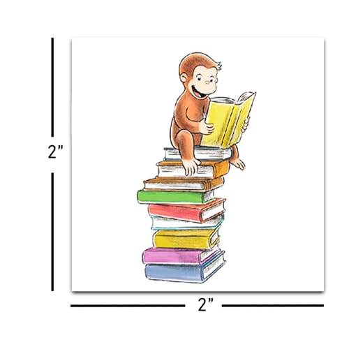 Curious George Tattoos Party Favors Bundle ~ 72 Perforated Individual 2" x 2" Curious George Temporary Tattoos for Kids Boys Girls | Curious George Party Supplies