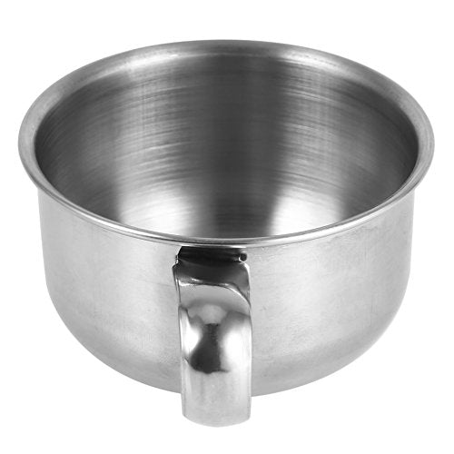 Tbest Metal Circle Soap Cup For Shaving,Shaving Soap Bowl Lather Lot Stainless Steel,Shaving Mug New Stainless Steel Metal Shaving Soap Mug Bowl Cup Shaver Cleansing Foam Tool For Man