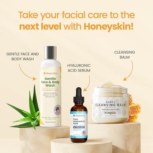 Honeyskin Gel Moisturizer for face ? Lightweight Water Gel Infused with Coconut water with Niacinamide & Peptides for Deep Hydration ? Hypoallergenic Face Moisturizer for Women 2oz
