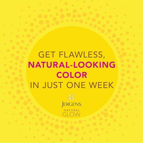 Jergens Natural Glow In Shower Lotion, Self Tanner for Medium to Deep Skin Tone, Sunless Tanning Wet Skin Lotion for Gradual, Flawless Color, 7.5 Ounce (Packaging May Vary)