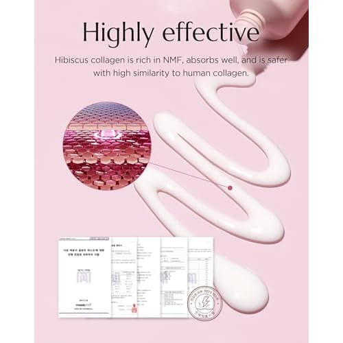CHICHO Bouncy Glow Overnight Wrapping Peel-Off Mask (2.03 oz) ? Vegan 300Da Hibiscus Collagen Film Mask for Glass Skin & Elasticity, Korean Sleeping Face Pack, Sensitive Skin