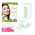 Beauty7 Facial Wax Strips-Eyebrow Wax Strips-50 Waxing Strips for Face, Lip,10 Calming Oil Wipes, Ready Use At Home Waxing Kit for All Skin Types