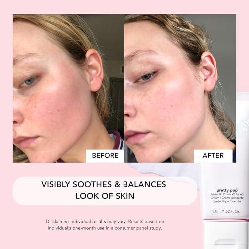 Saturday Skin Pretty Pop Prebiotics & Probiotics whipped Moisturizing Cream Nourishing Allure Best of Beauty K-Beauty Winner 2020 (1.52 Fl Oz)