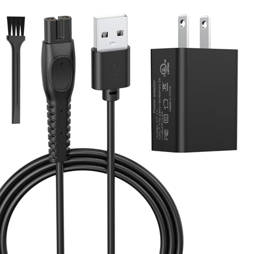 5V Charger for Philips One Blade QP2724 QP2834 QP1324 QP1924, MG3919 MG5910 MG7910 MG7960 MG9510 MG9560, S7882, X3002/00 Shaver, Replacement Philips Razor & Trimmer Charger