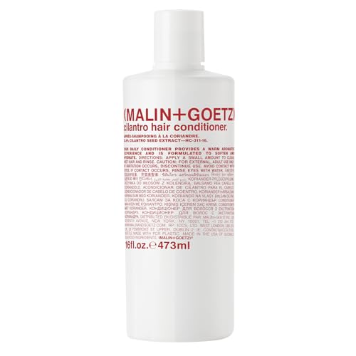 MALIN+GOETZ Cilantro Hair Conditioner | Everyday Essential Conditioner with Cilantro Extract, Shea Butter, Fatty Acids | Hydrates, Detangles, Reduces Frizz | Vegan, Cruelty-Free (8 oz/16 oz/Refill)