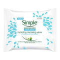 Simple Water Boost Hydrating Cleansing Wipes - 25 Wipes x 6 Pack (150 Wipes)