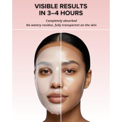 Hydrating Bio-Collagen Deep Mask ? Overnight Hydrogel Face Mask for Pore Care & Soothing Revitalizing Effect - Pack of 4