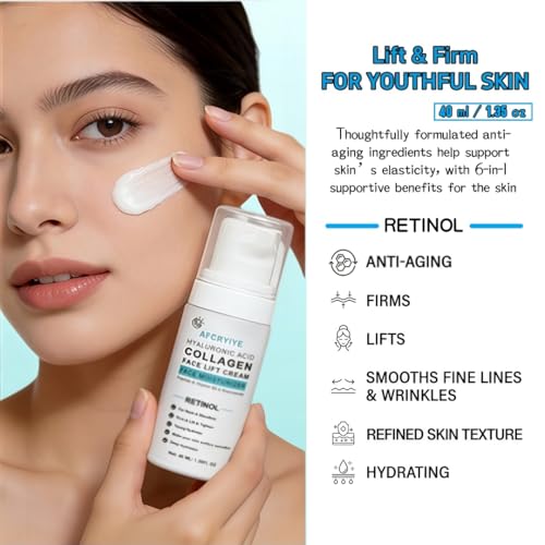 Neck Firming Cream with Retinol & Peptides | 6-in-1 Anti-Aging Moisturizer | Tighten & Lift Face & Neck | Fast-Absorbing, Smooths Visible Lines | Perfect Valentine's Day Gift for Her, 40ml