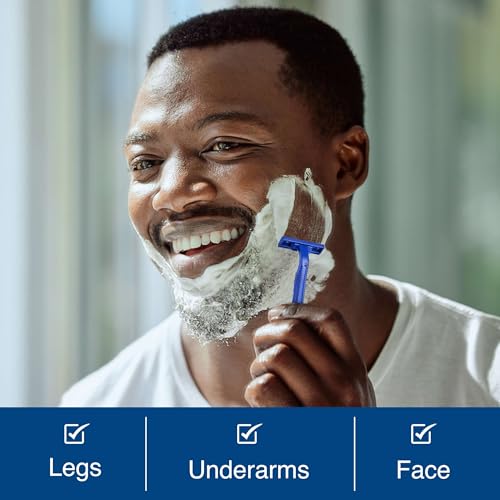 Disposable Razors for Men and Women - Pack of 50 Shavers - 2 Blade Razors, Bulk - for Shaving, Tattoos, Hospitality, and More