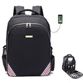 Barbers Bookbags for Clippers and Supplies Hairstylist Bags Travel Backpack Case for Barbers Tools Storage with USB and PU¡¦
