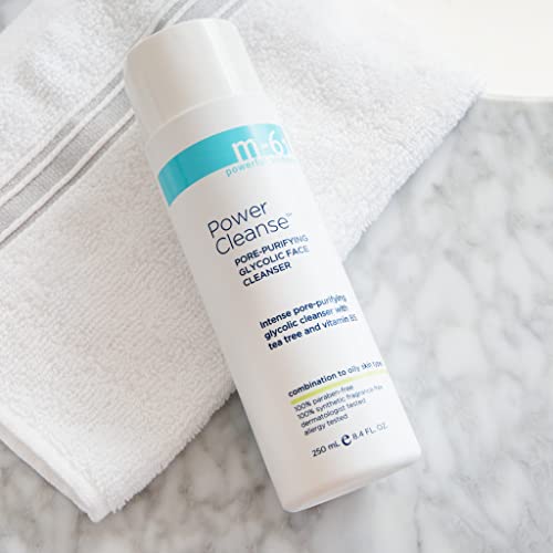 m-61 Power Cleanse | Pore-Purifying Glycolic Cleanser with Tea Tree And Vitamin B5. For Combination to Oily Skin. Dermatologist and Allergy Tested, 8.4 Fl Oz