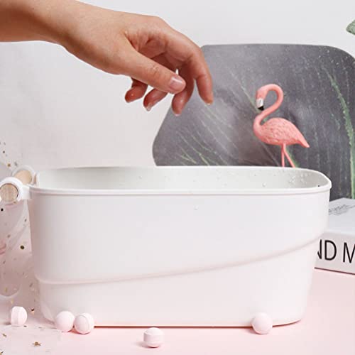 FRCOLOR Japanese Style Hand Soaking Bowl for Manicure Full Hand Soak Nail Soaking Container with Comfortable Rest 13X7 Inches for Home and Salon Use