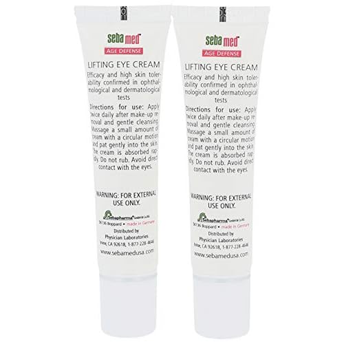 Sebamed Anti Aging Afe defense Q10 Lifting Eye Cream Hyaluron Complex - Visibly Reduces the Apperance of Wrinkles (15mL) Pack of 2