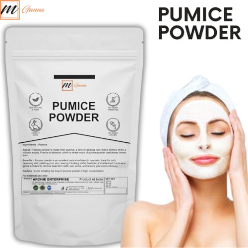 100% Natural Pumice Powder 0.5 LBS for Facial Masks, Skin Exfoliation, Soap Making and other cosmetic formulations