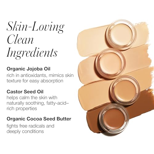 RMS Beauty UnCoverup Concealer, Full Coverage Concealer Under Eye Brightener, Under Eye Concealer for Dark Circles, Hydrating Concealer Makeup