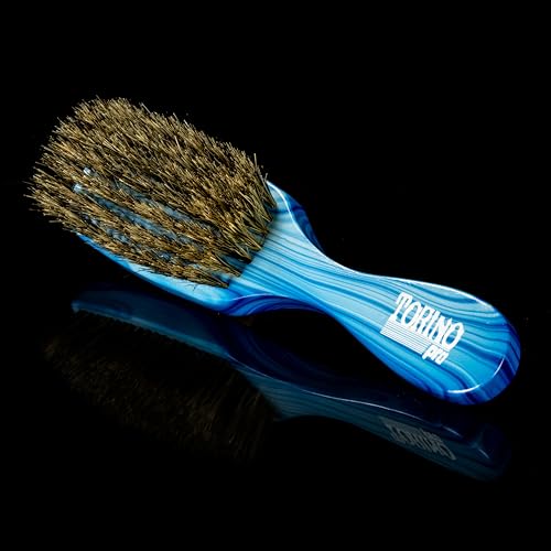 Torino Pro Wave Brush #8799-7 Row Medium bristles -100% Extra Long Pure Boar Bristles - Great Workhorse for laying down your 360 Waves