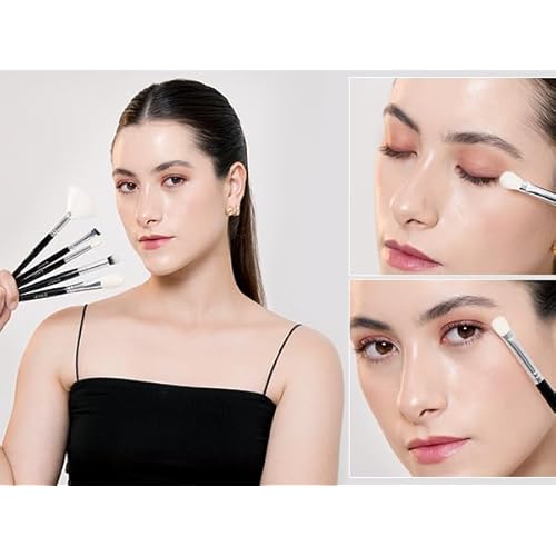 BEILI 15PCS Makeup Brushes Set, Professional Beauty Brushes Set for Foundation Powder, Concealer, Eyebrow, Eyeshadow, Contour, Eyeliner, Eye Blending Brush