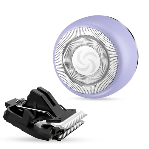 Replacement Shaver and Timmer Head Kit for EC20 Bikini Trimmer (Purple)