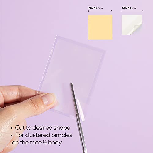 Hanhoo Custom Blemish Patch | Large Hydrocolloid Patches | for Face and Body Acne and Blemish Clusters | Customizable Pimple Patch Sheets | Cruelty-Free & Vegan | 2 Patch Sheet Count