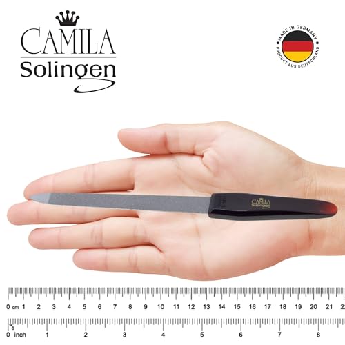 CS13 Large Heavy Duty Toe Nail Clipper for Thick Nails, Manicure and Pedicure & CS19 Large Professional Sapphire Metal Nail File for Fingernail and Toenail, Made in Solingen, Germany