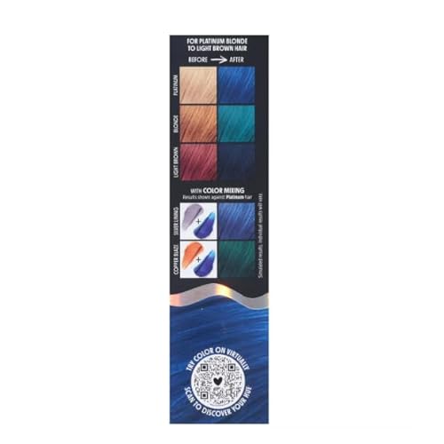 Not Your Mother's Love For Hue Semi-Permanent Hair Color Cream, Sapphire Sass, Blue 4.5 fl oz / 133 ml