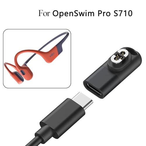 Compatible with Shokz OpenSwim Pro S710 Charging Dock- LOKEKE Portable Replacement USB Type C + Micro Charger Adapter Compatible with Shokz OpenSwim Pro S710