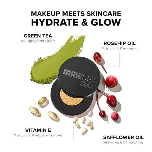 Nudestix STAX All Over Color Blush Balm ? Multi-Use Cream Blush for Cheeks, Eyes & Lips with Soft Matte Finish