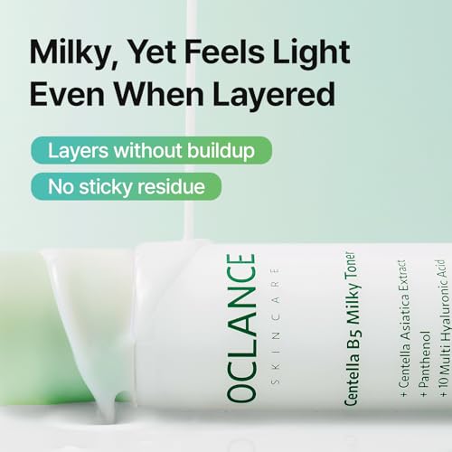 Centella B5 Milky Toner, Barrier Layering Toner for Face, Hydrating & Soothing, Soft Glow Finish, Panthenol, Niacinamide, Centella, Fragrance-Free, Korean Skincare, 150ml / 5.07 fl oz