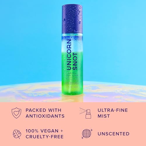 Unicorn Snot Cactus Cool Down¢â After Sun Soothing Spray - Hydrating Facial Mist, Makeup Primer & Blue Light Shield ? Cooling Spray with Aloe, Jojoba & Prickly Pear
