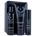 ZEUS Beard Care Starter Kit for Men, Natural Shampoo, Conditioner & Refined Oil, Soften, Hydrate & Strengthen Thick Facial Hair (Made in USA) Vanilla Rum
