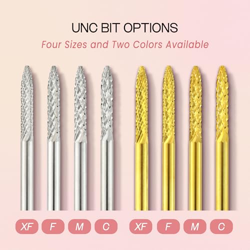 Pana 3/32" Under Nail Cleaner Safety Nail Carbide Bit - for Electric Dremel Drill Machine (Extra Fine, Silver)