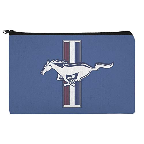 Ford Mustang Logo Makeup Cosmetic Bag Organizer Pouch
