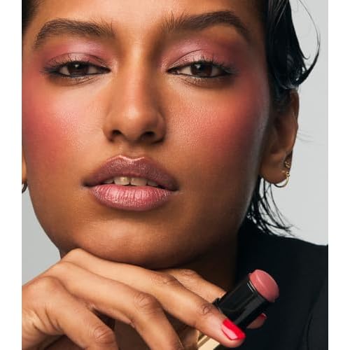 MAKE Beauty Cream Stroke Cream Blush Stick for Cheeks - Vibrant, Natural Soft Matte Finish - Shade Major Mauve, Earthy Mauve Blush Makeup