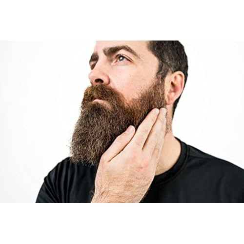 SCRUFF RESCUE Beard Oil - Signature Scent, 1 fl oz, Conditioning and Moisturizing, Honest Organic Jojoba, Grape Seed, Castor OIls, Spill-Proof Pump, Scent of Cedar, Bergamot & Benzoin, No Synthetics
