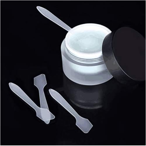 100PCS Translucent Makeup Frosted Tip Spatula Cosmetic Mask Spatula for Mixing and Sampling,Disposable Mask Stick Cream Mixing Spatulas Spoon Makeup Cosmetic Make Up Tools